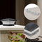 6LED Solar Power Fence Light Waterproof Square Column Lamp Garden Decoration