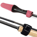 2pcs Fishing Rod Protector Case Cover Fishing Rod Tie Fastener Belt (Red)