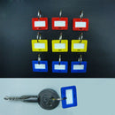 100Pcs Plastic Keychain Key Tags 5 Style ID Label Name Key Tags Split Ring Newly