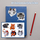 6pcs Diamond Painting Fridge Stickers Creative Mosaic Craft for Phone Cup Book