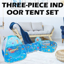 3pcs Kids Beach Pool Tent Indoor Foldable Fun Polka Dot Play Houses (B)