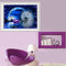 5D DIY Round Drill Diamond Painting Night Wolf Cross Stitch Embroidery Kit Newly