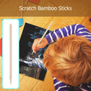 Scratch Painting Tools Scraping Sketch Art DIY Scraper Pen Black Brush Stick