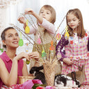 Decor Kids Gifts DIY Crafts Hanging Ornaments Hand Painted Easter Eggs Foam