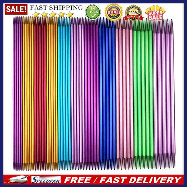 55pcs Straight Knitting Needles Alumina Crochet Hook DIY Sweater Weave Tools