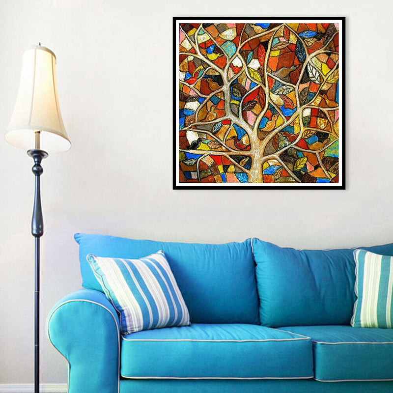 5D DIY Full Drill Diamond Painting Tree Cross Stitch Mosaic Craft Kits Wall Arts