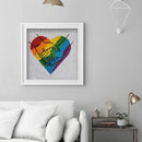 Partial Embroidery Set Cross Stitch 11CT Needlework Kit Rainbow Love DIY Art