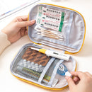 Medicine Bag Outdoor Camping Emergency First Aid Kit Pill Case(Yellow S) Newly
