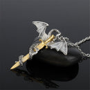 Glow In The Dark Men Women Dragon Sword Necklace Chain Choker Pendant Luminous