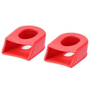 2pcs/set Bicycle Crankset Crank Wheel Protective Sleeve Protector (Red)