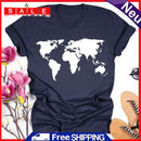 World Map Shirt, Travel Shirt Tea -02580