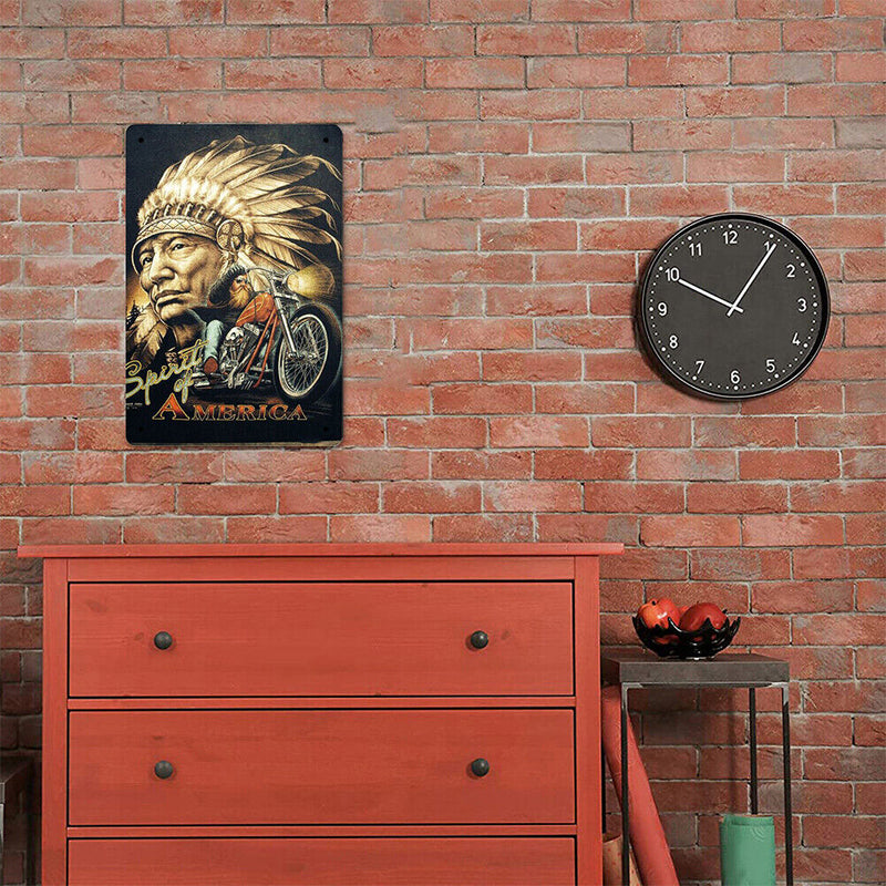 Metal Signs Ride a Motorcycle Iron Painting Wall Art Plaque Poster 20x30cm