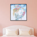 5D DIY Part Special Shaped Drill Diamond Painting Girl Moon Luminous Art