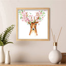 DIY Mosaic Full Round Drill Painting Kit Flower Deer Diamond Drawing Gift