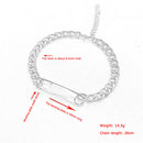 Anti-fade Glossy Surface Bracelet Personalized Jewelry for Couples Memorial D