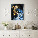 Diamond Painting Kit Carp Playing in the Water Full Round Drill Handicrafts