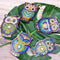 5pcs/Set DIY Diamond Painting Keychain Full Drill Rhinestone Bird Shape Pendant