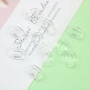 Acrylic Linking Rings 100 Piece Quick Chain Links Connectors DIY Craft Making