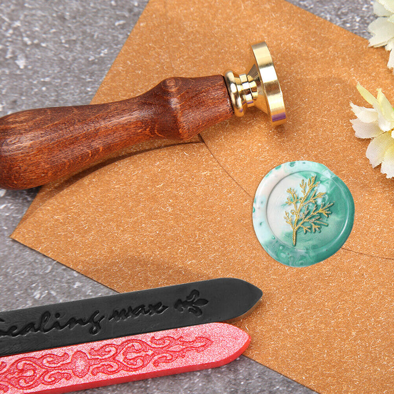 Plants Grass Flowers Copper Stamps Head w/o Handle Craft Wax Sealing Stamp Heads