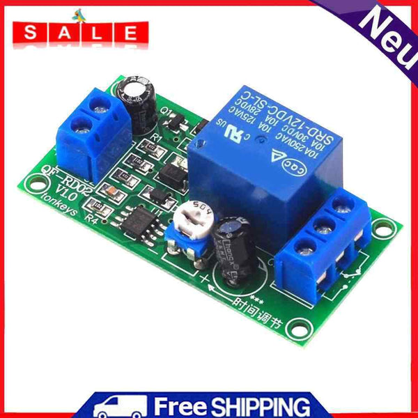 NE555 Time Delay Relay Module Timer Relay Switch Board 12V DC 0-60s Adjustable