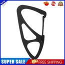 Steel Carabiner Camp Climbing Backpack Clip Keychain Hooks Buckle (Black)
