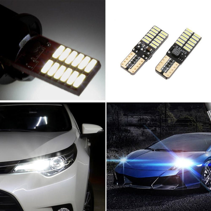 2pcs T10 4014 24 SMD LED Car Width Light License Plate Reading Lamp Bulbs Newly