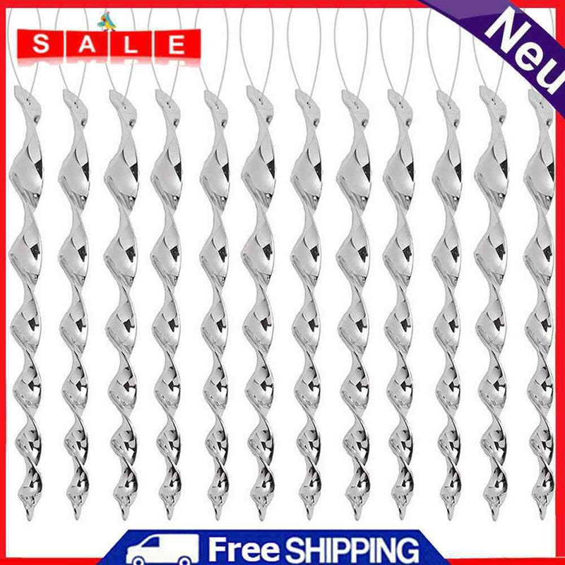 12pcs/set Bird Repellent Reflective Spiral Rotating Scare Rod for Balcony Garden