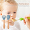 Baby Wooden Silicone Feeding Spoon Toddlers BPA-free Tableware (21) Newly