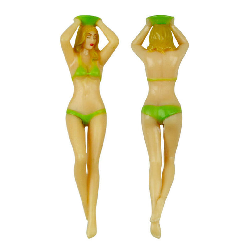 6pcs Golf Tees Sexy Bikini Tees Women Plastic Outdoor Training Golf Ball Holder
