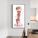 DIY Part Drill Special-Shaped Diamond Painting Dress Lady Mosaic (YX227) Newly