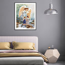 5D Diamond Painting Kit DIY Angel and Girl Full Round Drill Mosaic Picture