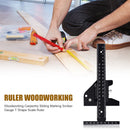 Labelling Ruler T Shape Woodworking Scriber Gauge Line Drawing Measuring Sliding