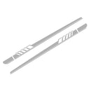 2pcs Car Side Body Vinyl Decals Long Stripe Stickers for Mercedes-Benz(Grey