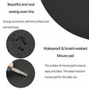 Mat Round Home Office Keyboard Mice Mat PU Leather Laptop Computer Mouse Pad