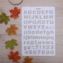 Lettering stencil letters alphabet stencils painting paper craft number