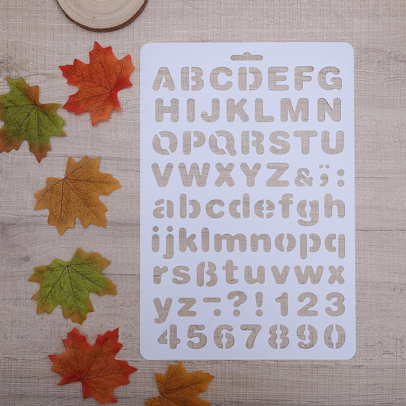 Lettering stencil letters alphabet stencils painting paper craft number