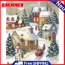Cross Stitch Kits 11CT Stamped DIY Snow Full Embroider Needlework
