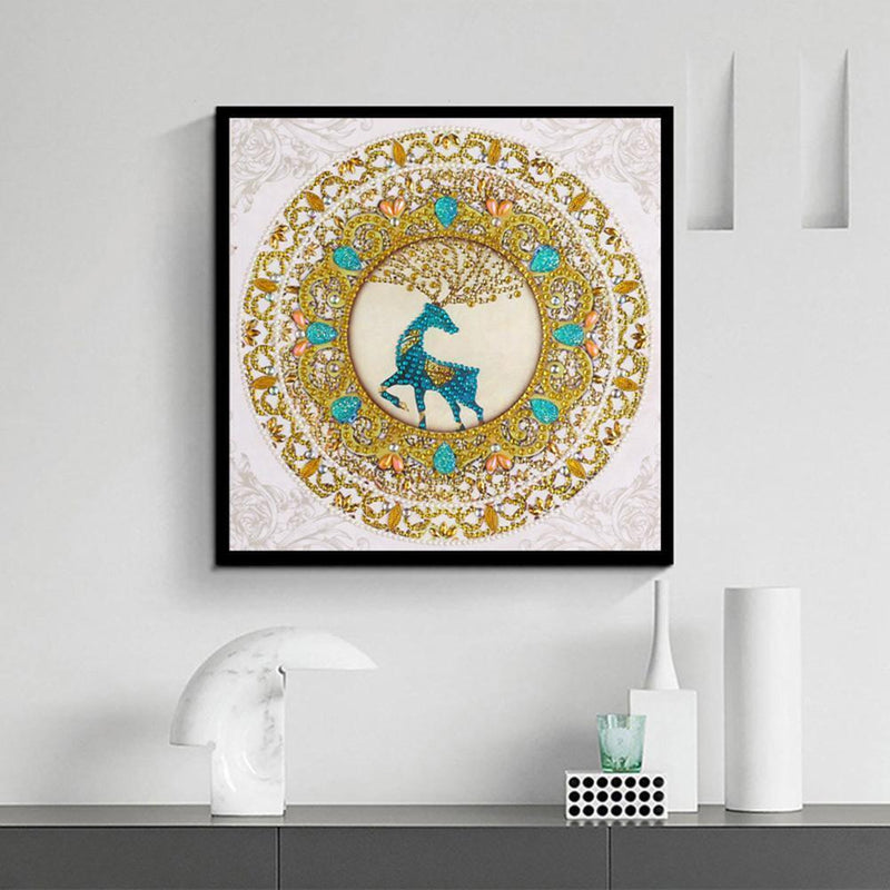 5D DIY Special Shaped Diamond Painting Mandala Cross Stitch Kits (DZ238) Newly