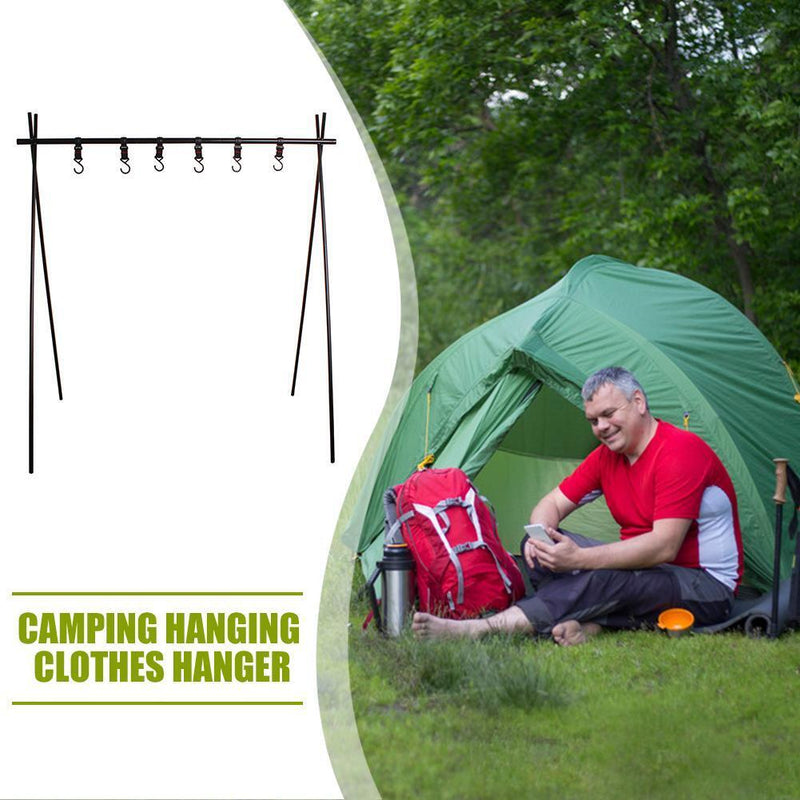 Hanging Rack Aluminum Alloy Outdoor Camping Triangular Clothes Storage Rack