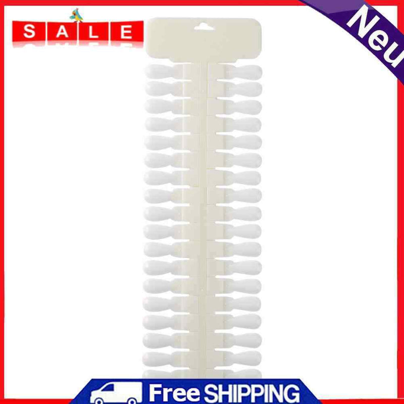 36pcs Removable False Nail Tips Color Card Nail Display Board (Skin Color)