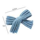 Knitted Woolen Children Bowknot Girls Hair Clips Barrette Baby Hairpins Bows