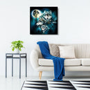 5D DIY Full Drill Diamond Painting Night Wolves Embroidery Needlework Set D