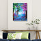 DIY Oil Painting By Numbers Kits Tree Hand Painted Canvas Color Drawing Picture
