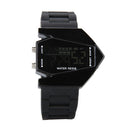 Unisex LED Waterproof Aircraft Sport Digital Display Wristwatch Watch Black