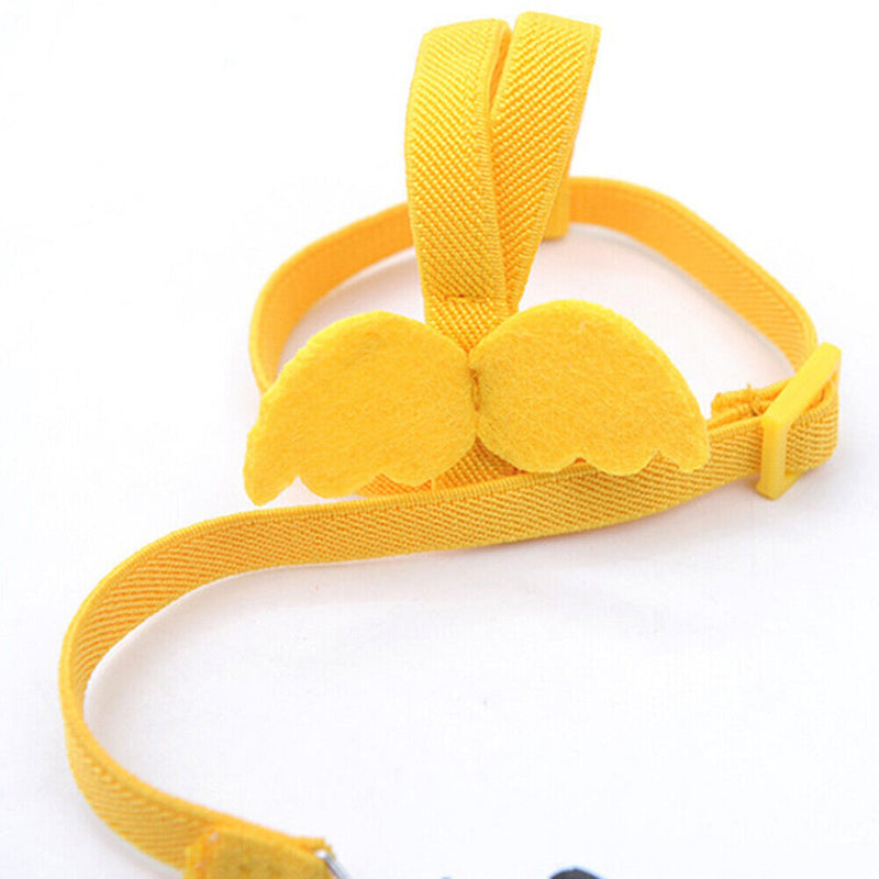 Ultra Light Parrot Flying Sling Leash Training Bird Traction Strap (Yellow)