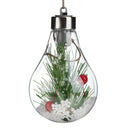 Soft Plastic Clear LED Christmas Light Bulb Ball Tree Hanging Bauble (785-B