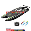 25km/h RC Boat 2.4GHz High Speed 4CH Remote Control Racing Ship (Black C) Newly