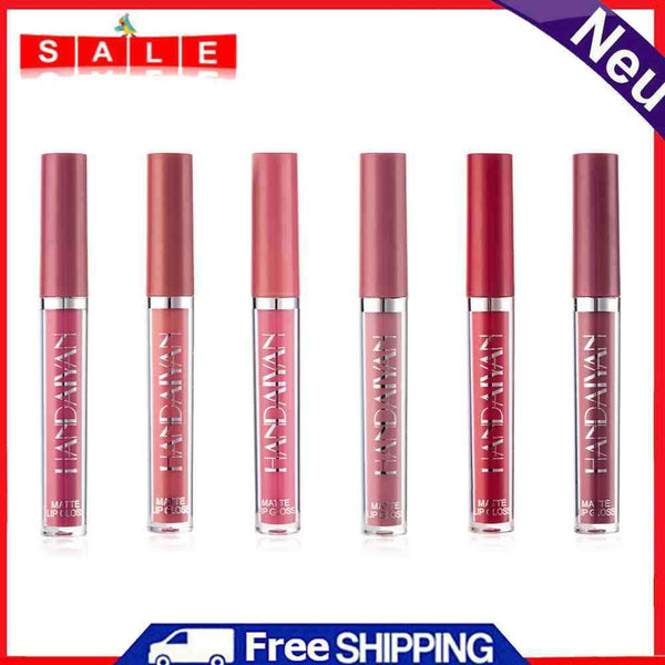 Professional 6pcs/set Mat Liquid Lipstick Lip Gloss Long Lasting Lip Cosmetics