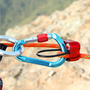 Rappel ATC Belay Device Descender Camping Rock Climbing Equipment (Red) Newly