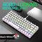 84 Keys Mechanical Gaming Keyboards Mini Wired for Gamer (Red Axis White)